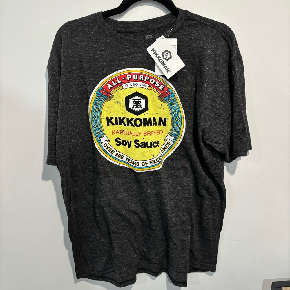 NWT Kikkoman soy sauce graphic shirt